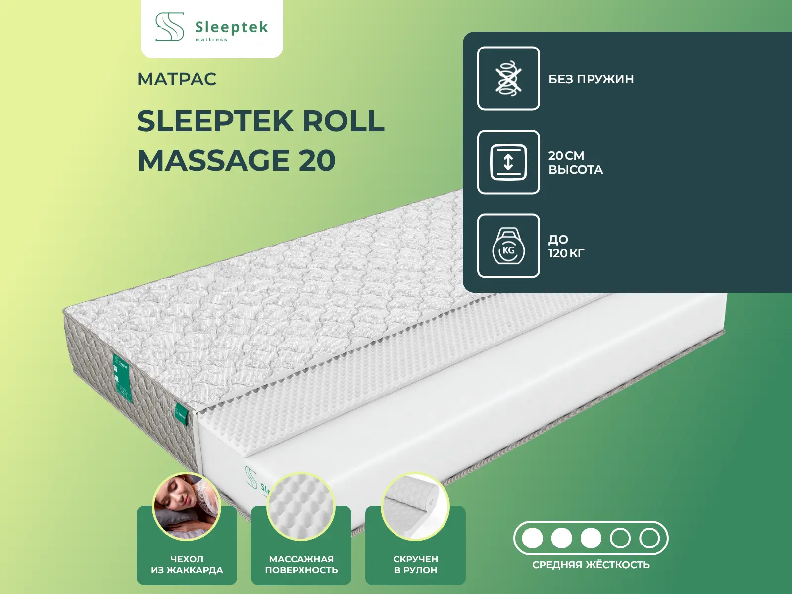 Sleeptek Roll Massage 20