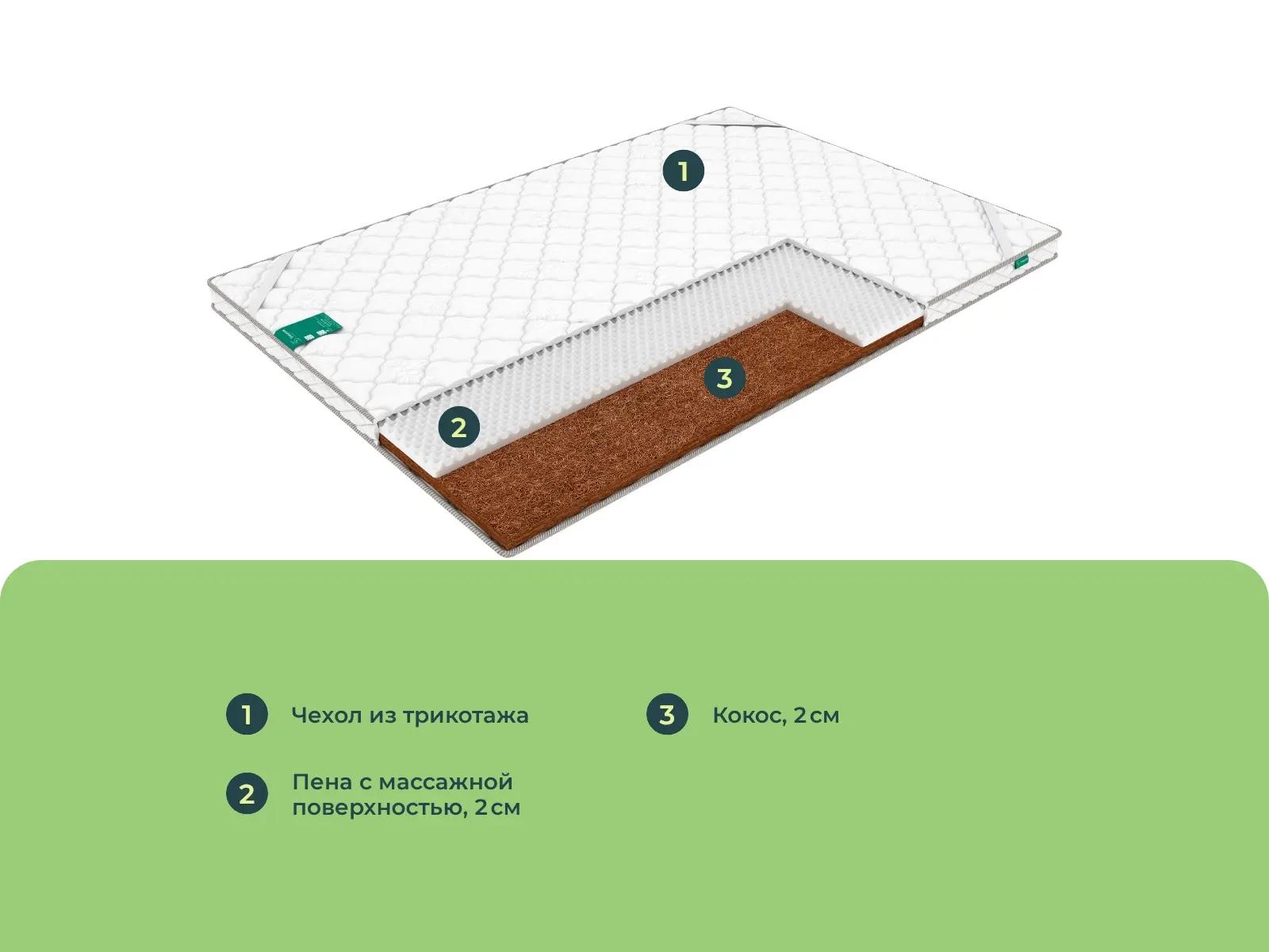 ������ Sleeptek Cocos Foam 4 Massage � ����������