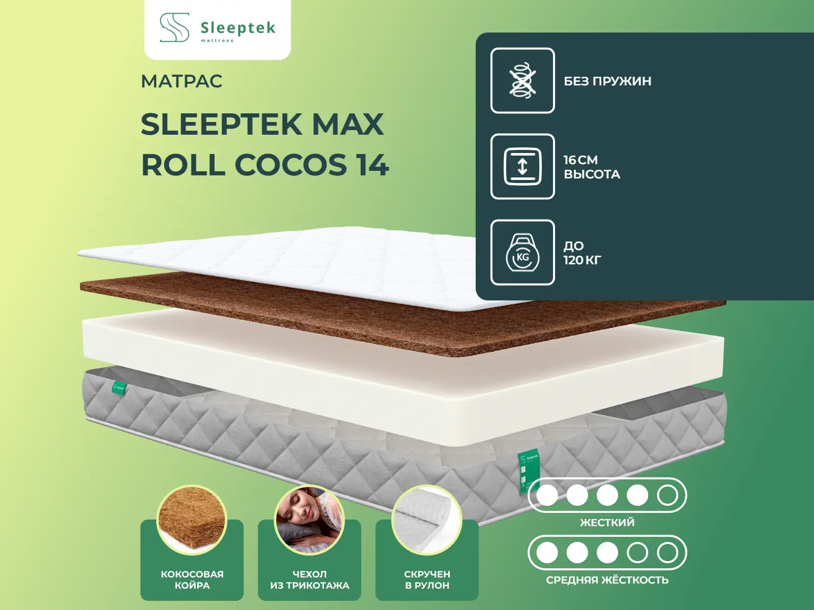 Sleeptek Max Roll Cocos 14