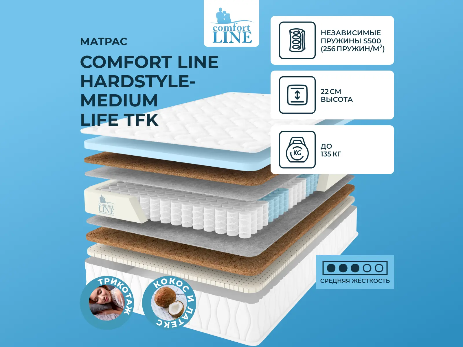 ������ ������ Comfort Line HardStyle-Medium Life TFK