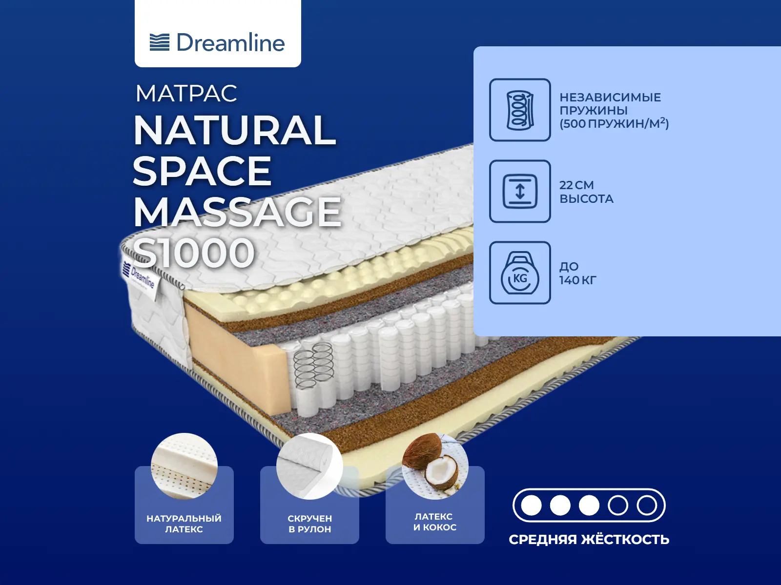 Dreamline Natural Space Massage S1000
