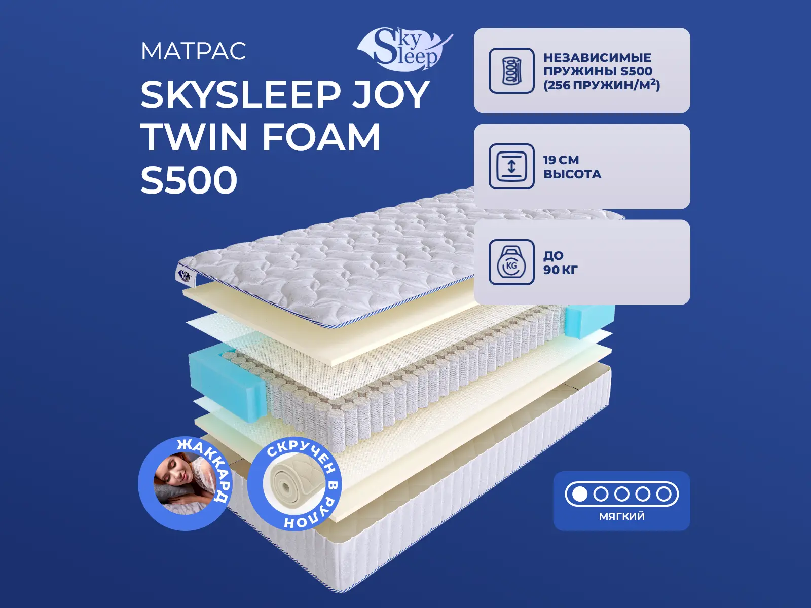 SkySleep Joy Twin Foam S500