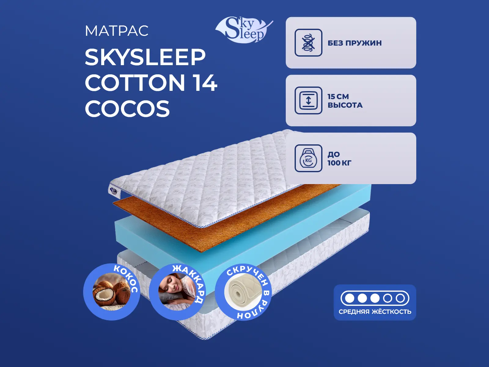 SkySleep Roller Cotton 14 Cocos