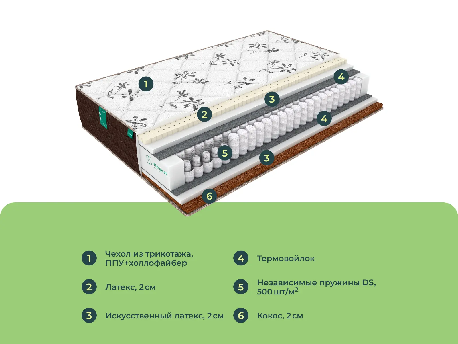 Sleeptek Duplex Latex Cocos Norma � ������