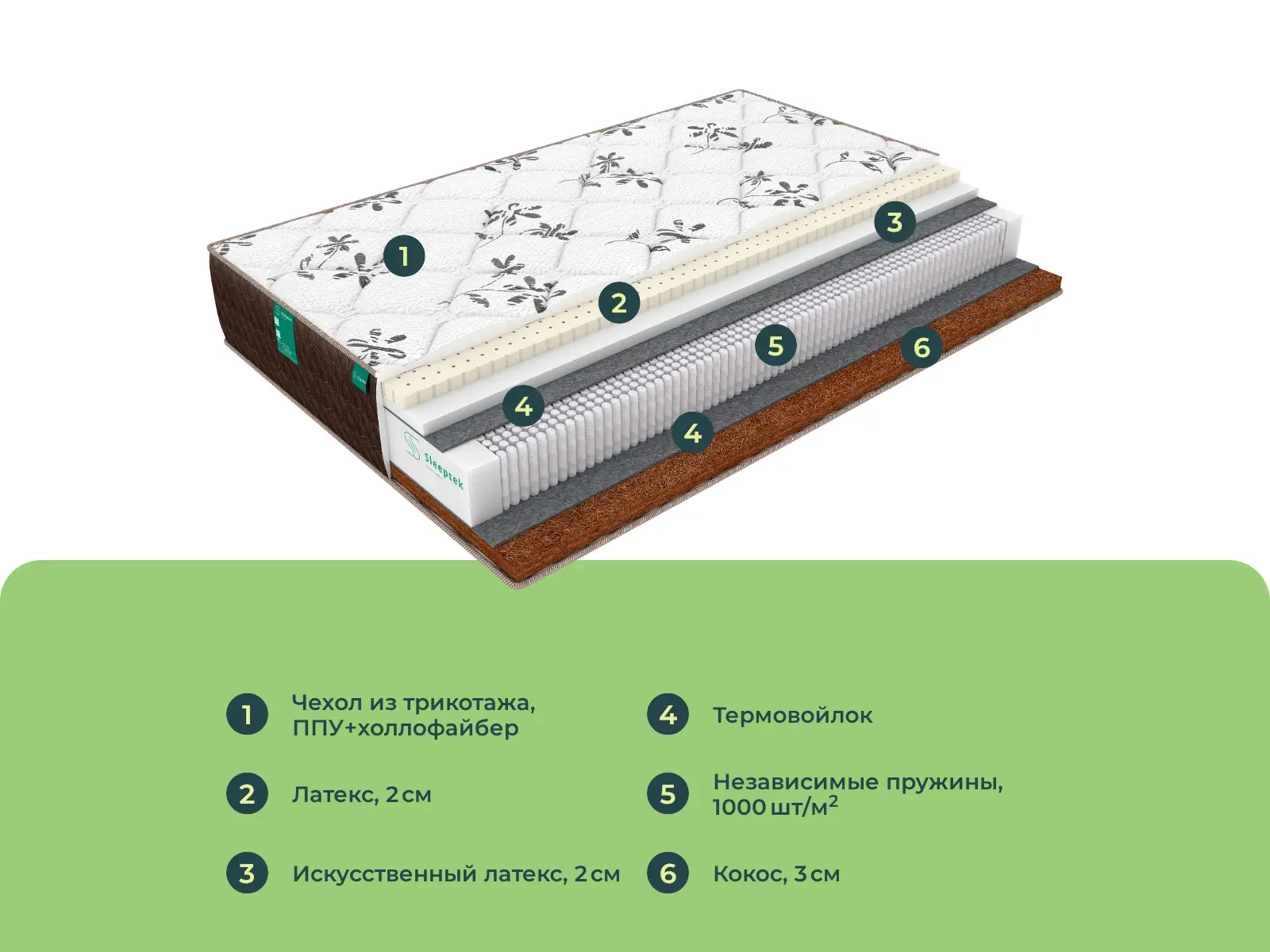 Sleeptek Lux Latex Norma Cocos � ������