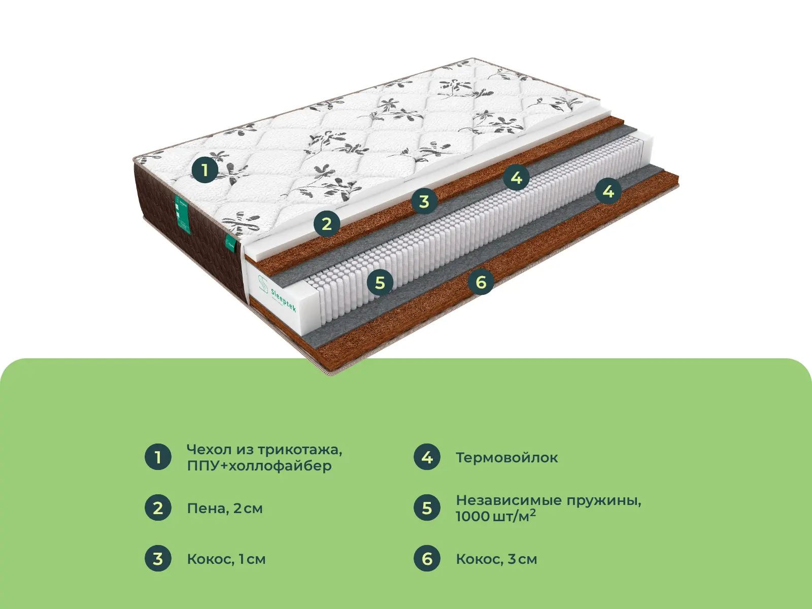 Sleeptek Lux Foam Stron Cocos � ������