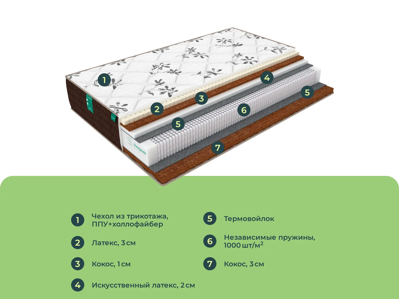 Sleeptek Lux Assorti  Cocos � ������