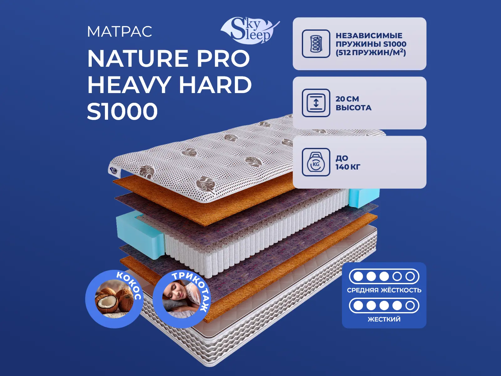 SkySleep Nature Pro Heavy Hard S1000