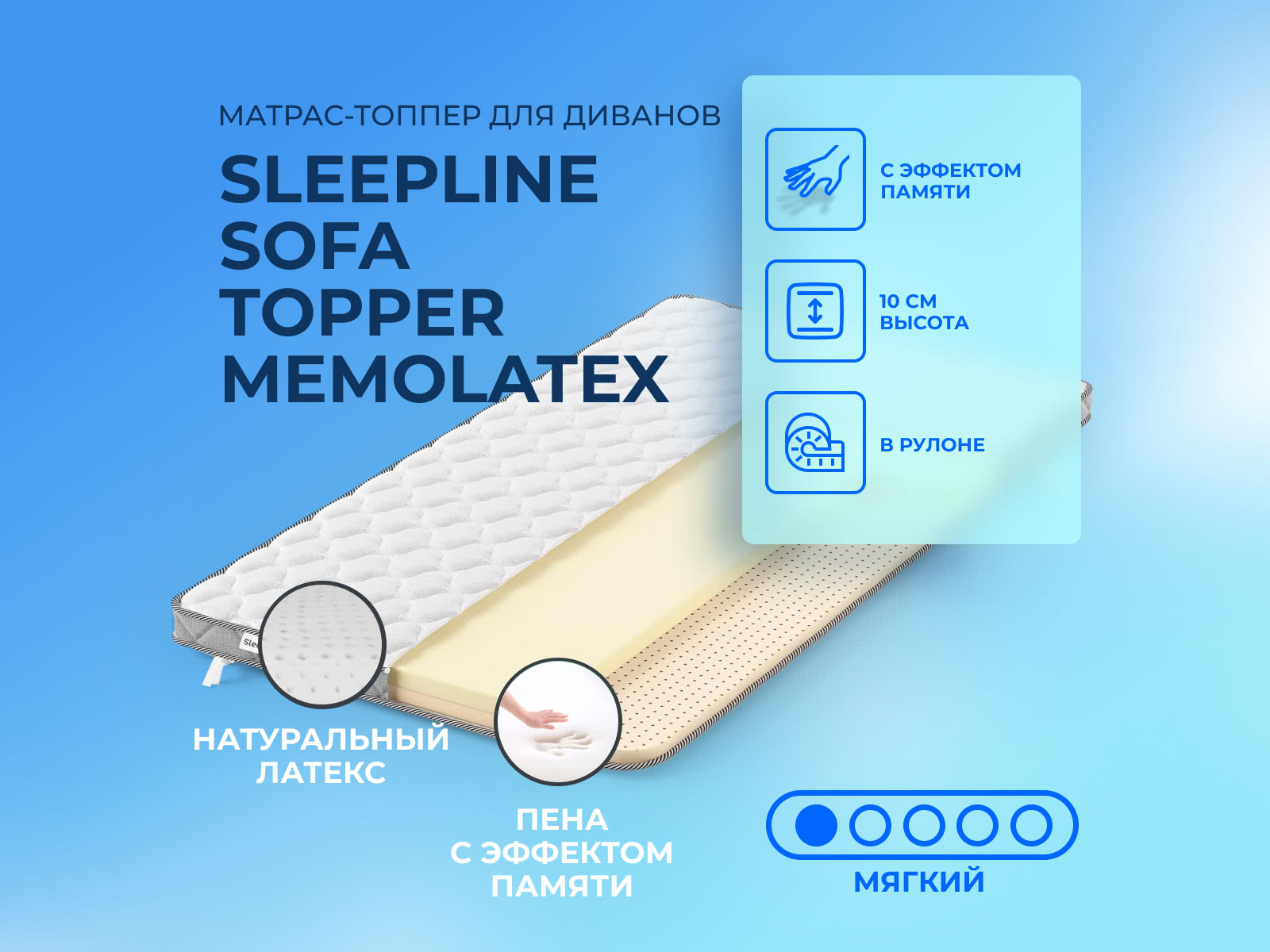 ������ ������ Sleepline Sofa Topper MemoLatex