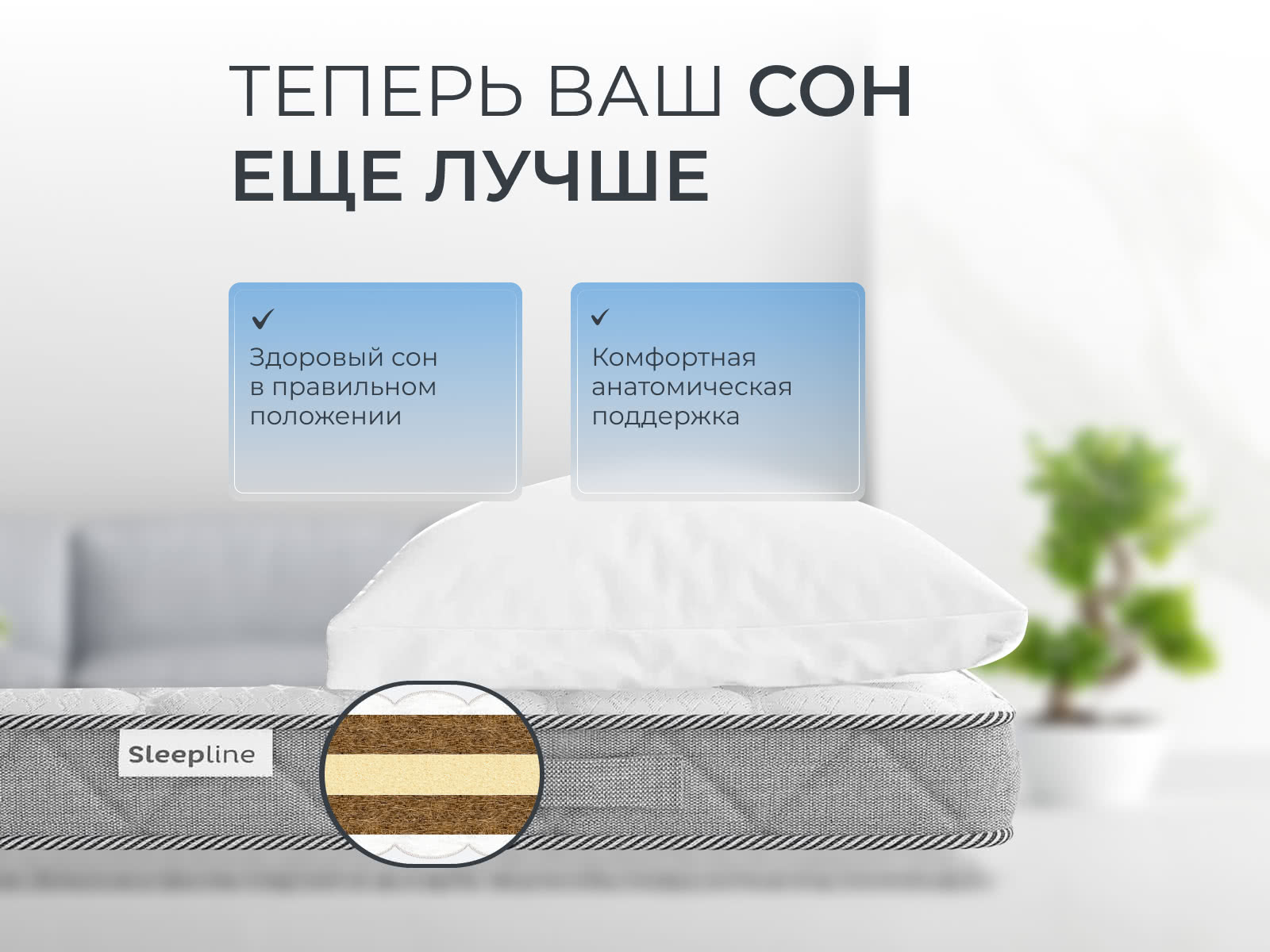 ������ Sleepline Zebra Foam Hard Slim � ������� ������ � ��� ������